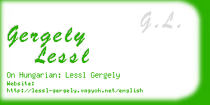 gergely lessl business card